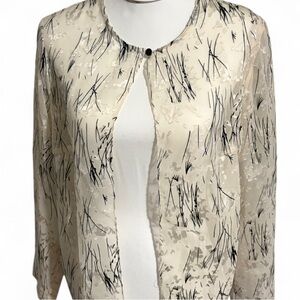 Onyx Cream and Black Women's blouse